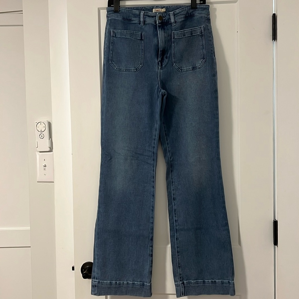 Faherty Wide Leg Stretch Jean